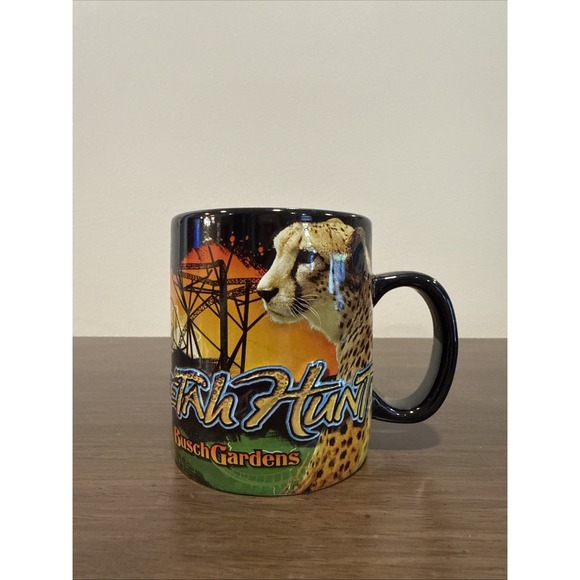 Bush Gardens Other - Busch Gardens Cheetah Hunt Roller Coaster Coffee Mug Tampa Florida Souvenier